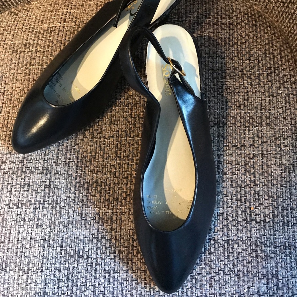 Women’s Sling Back Black Heels